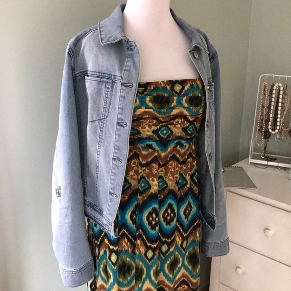 {AB Studio} Maxi Dress, L - Picture 2 of 5